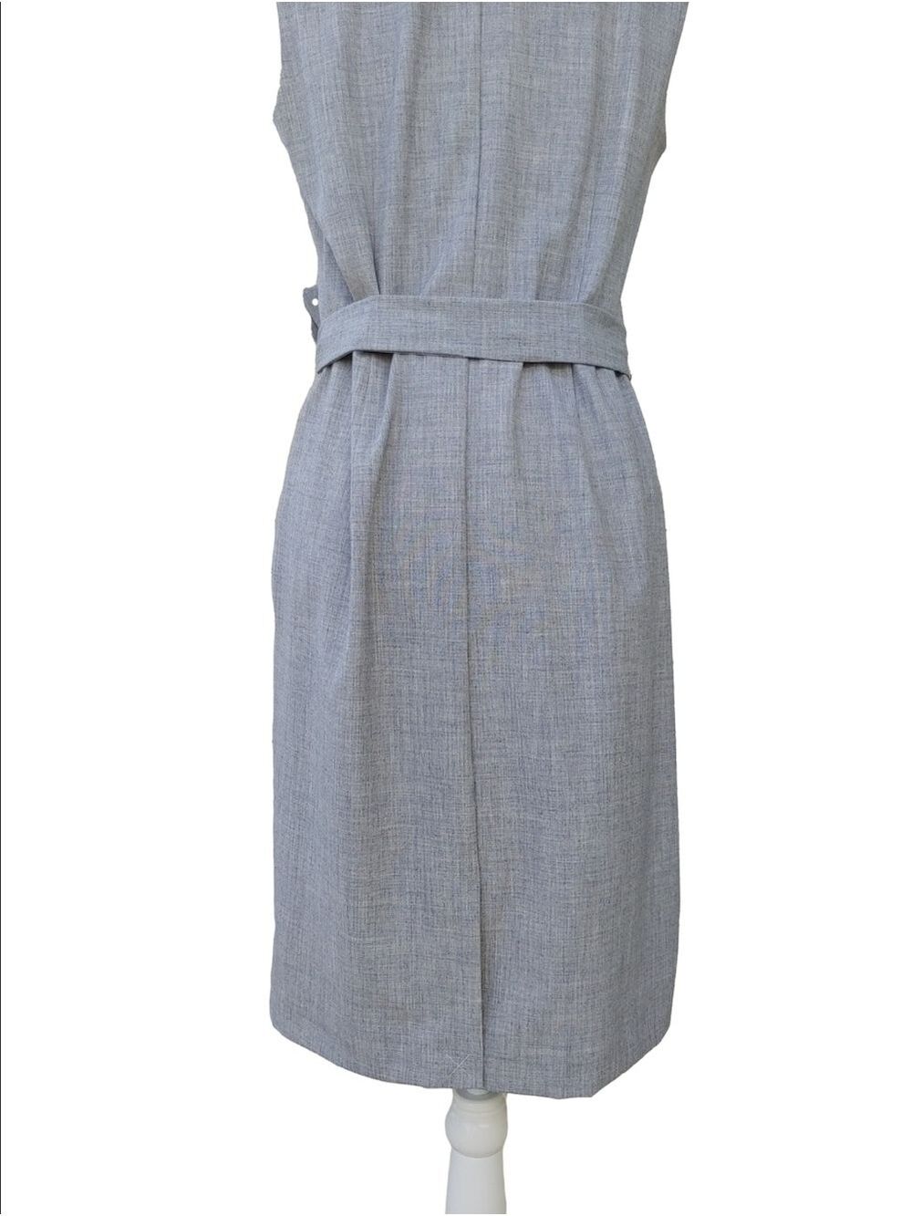 Ann Taylor NEW Gray Tie-Waist Sleeveless Blazer Dress Women's 8 NWT - Picture 13 of 16